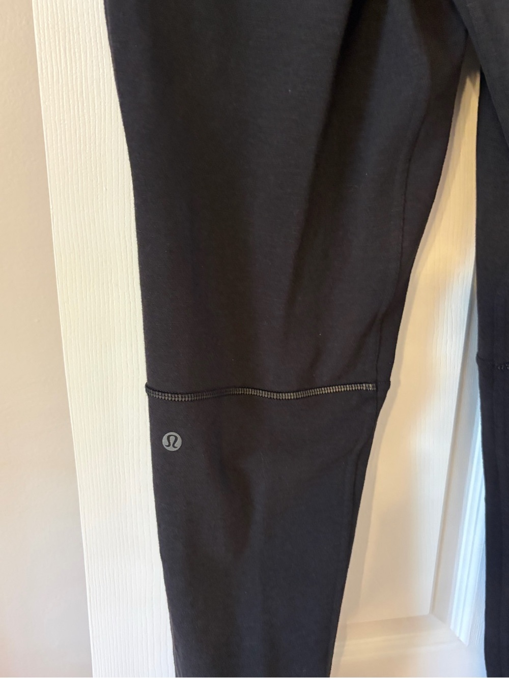 Lululemon Men's Black Jogger Pants with Gray Side Panels - Picture 5 of 5
